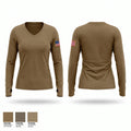 US extradition Women's Long Sleeve V-neck Shirt - 1