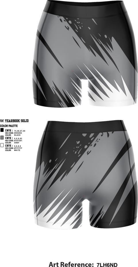 Womens Compression Shorts, Raki Volleyball, Women's Volleyball, Teamtime, Team time, sublimation, custom sports apparel, team uniforms, spirit wear, spiritwear, sports uniforms, custom shirts, team store, custom team store, fundraiser sports, apparel fundraiser