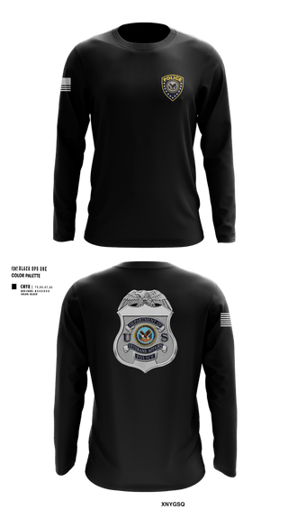 Long Sleeve Performance Shirt, Veterans Affairs Police, Police, Teamtime, Team time, sublimation, custom sports apparel, team uniforms, spirit wear, spiritwear, sports uniforms, custom shirts, team store, custom team store, fundraiser sports, apparel fundraiser