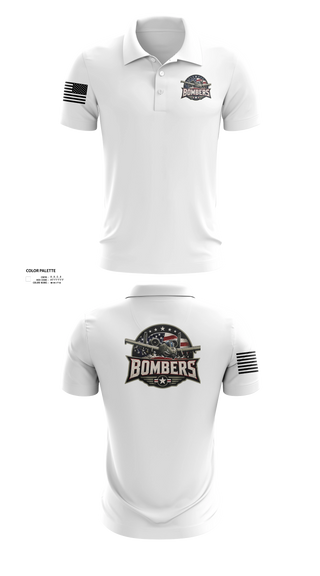 Short Sleeve Performance Polo, Bombers, Baseball, Teamtime, Team time, sublimation, custom sports apparel, team uniforms, spirit wear, spiritwear, sports uniforms, custom shirts, team store, custom team store, fundraiser sports, apparel fundraiser