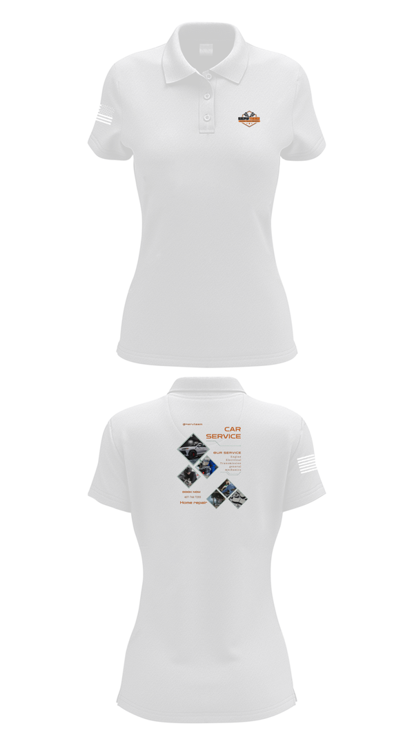 Womens Short Sleeve Performance Polo, Servteem automotive group llc, , Teamtime, Team time, sublimation, custom sports apparel, team uniforms, spirit wear, spiritwear, sports uniforms, custom shirts, team store, custom team store, fundraiser sports, apparel fundraiser