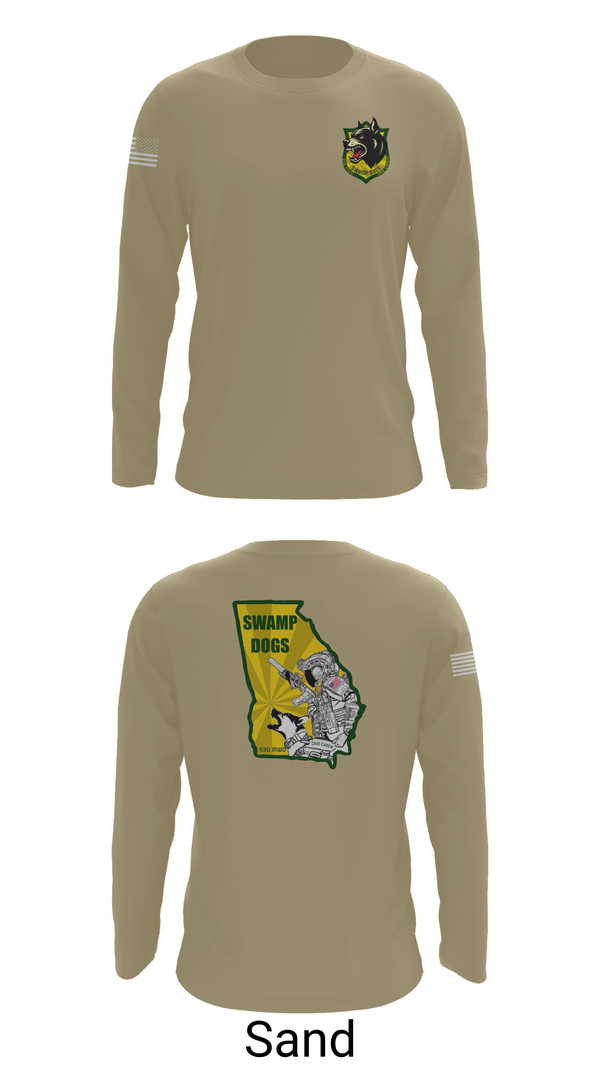 Long Sleeve Performance Shirt, 93D MP DET (MWD), , Teamtime, Team time, sublimation, custom sports apparel, team uniforms, spirit wear, spiritwear, sports uniforms, custom shirts, team store, custom team store, fundraiser sports, apparel fundraiser