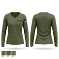 2D LAR Women's Long Sleeve V-neck Shirt - 1