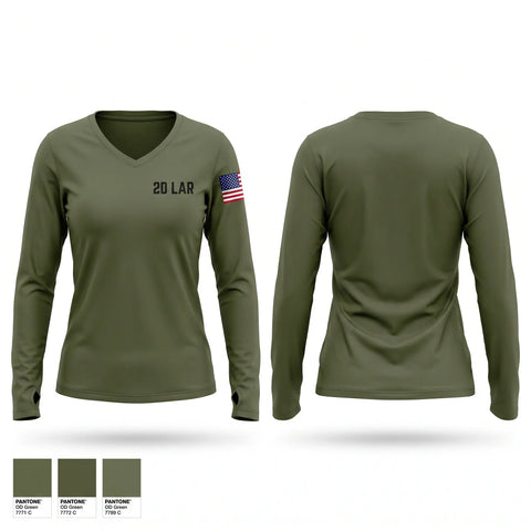 Womens Long Sleeve Vneck Shirt, 2D LAR, Marines, Teamtime, Team time, sublimation, custom sports apparel, team uniforms, spirit wear, spiritwear, sports uniforms, custom shirts, team store, custom team store, fundraiser sports, apparel fundraiser