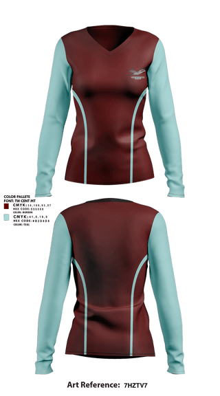 Womens Long Sleeve Vneck Shirt, Gladys Jung Lady Cranes Baketball, Women's Basketball, Teamtime, Team time, sublimation, custom sports apparel, team uniforms, spirit wear, spiritwear, sports uniforms, custom shirts, team store, custom team store, fundraiser sports, apparel fundraiser