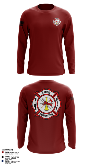 Long Sleeve Performance Shirt, Sardis-Timmonsville fire department station 1, , Teamtime, Team time, sublimation, custom sports apparel, team uniforms, spirit wear, spiritwear, sports uniforms, custom shirts, team store, custom team store, fundraiser sports, apparel fundraiser