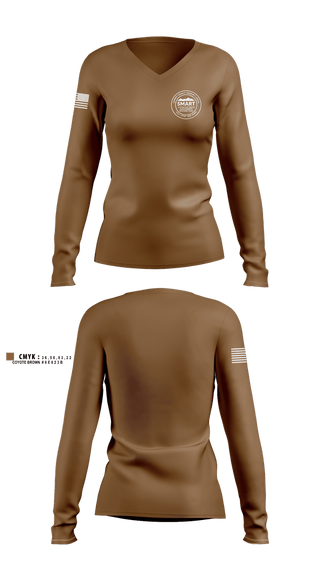 Womens Long Sleeve Vneck Shirt, SHERIFF, Police, Teamtime, Team time, sublimation, custom sports apparel, team uniforms, spirit wear, spiritwear, sports uniforms, custom shirts, team store, custom team store, fundraiser sports, apparel fundraiser