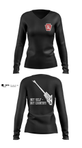 1-108 FAR Women's Long Sleeve V-neck Shirt - 4