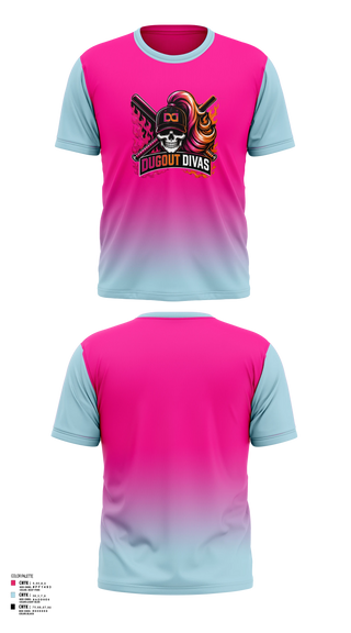 Short Sleeve Performance Shirt, Dugout divas, Softball, Teamtime, Team time, sublimation, custom sports apparel, team uniforms, spirit wear, spiritwear, sports uniforms, custom shirts, team store, custom team store, fundraiser sports, apparel fundraiser