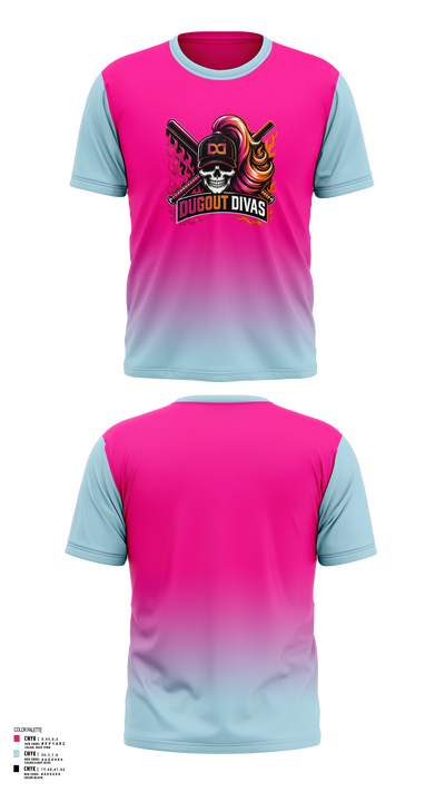 Dugout divas 33189560 Short Sleeve Performance Shirt - 5