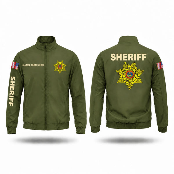 Windbreaker, Alamosa County Sheriff's Office, Police, Teamtime, Team time, sublimation, custom sports apparel, team uniforms, spirit wear, spiritwear, sports uniforms, custom shirts, team store, custom team store, fundraiser sports, apparel fundraiser