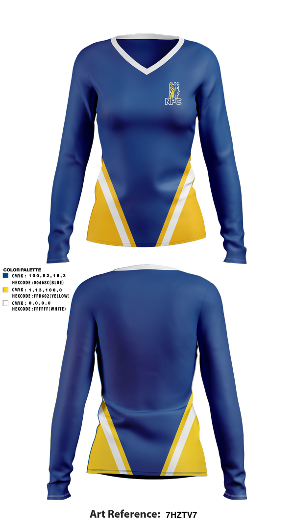 Womens Long Sleeve Vneck Shirt, Northpointe Christian Girls Soccer, Women's Soccer, Teamtime, Team time, sublimation, custom sports apparel, team uniforms, spirit wear, spiritwear, sports uniforms, custom shirts, team store, custom team store, fundraiser sports, apparel fundraiser