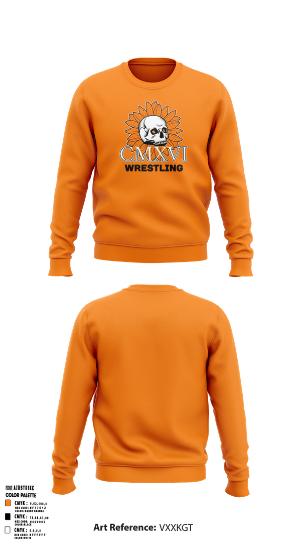 Crew Neck Sweatshirt, Nine 16 Wrestling Club, Wrestling, Teamtime, Team time, sublimation, custom sports apparel, team uniforms, spirit wear, spiritwear, sports uniforms, custom shirts, team store, custom team store, fundraiser sports, apparel fundraiser