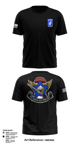 Old School Cotton Feel Shirt, HHC, Brigade Support Battalion 173D IBCT(A), , Teamtime, Team time, sublimation, custom sports apparel, team uniforms, spirit wear, spiritwear, sports uniforms, custom shirts, team store, custom team store, fundraiser sports, apparel fundraiser