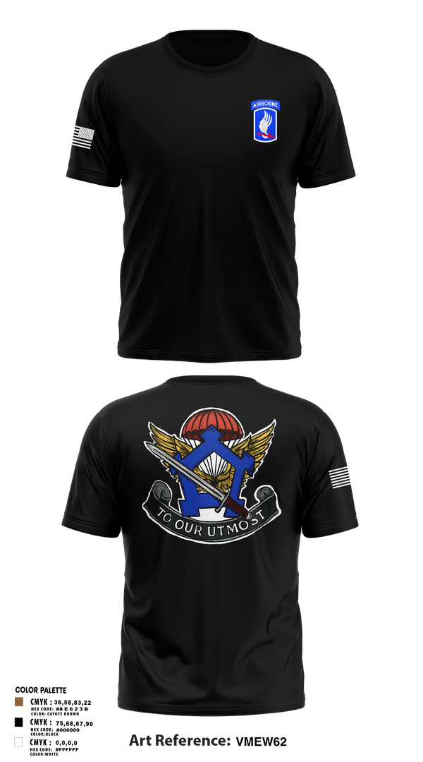 Short Sleeve Performance Shirt, HHC, Brigade Support Battalion 173D IBCT(A), , Teamtime, Team time, sublimation, custom sports apparel, team uniforms, spirit wear, spiritwear, sports uniforms, custom shirts, team store, custom team store, fundraiser sports, apparel fundraiser