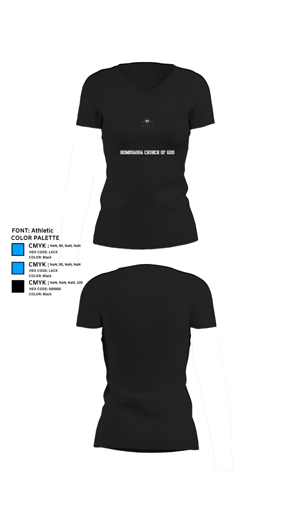 Womens Short Sleeve Vneck Shirt, Homosassa Church of God, , Teamtime, Team time, sublimation, custom sports apparel, team uniforms, spirit wear, spiritwear, sports uniforms, custom shirts, team store, custom team store, fundraiser sports, apparel fundraiser