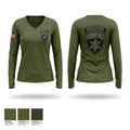 Montgomery County Sheriff’s Office Women's Long Sleeve V-neck Shirt - 1