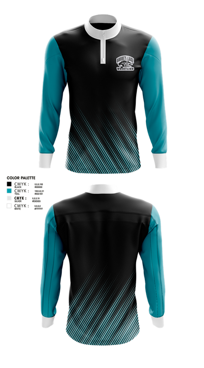 Bonney Lake High School Wrestling 5889785 Quarter Zip Jacket - 7