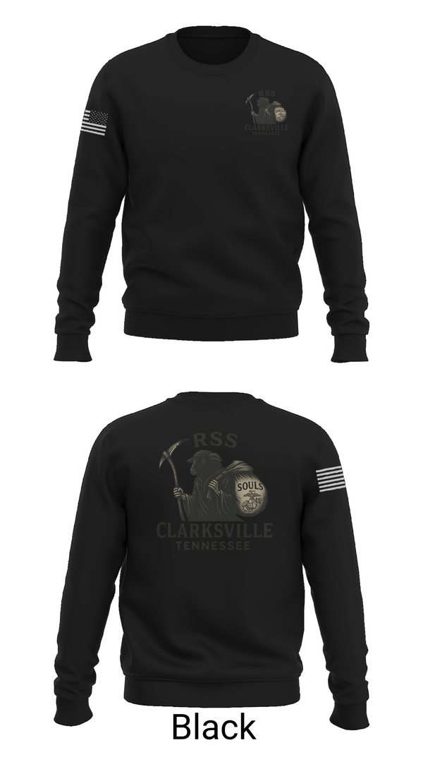 Crew Neck Sweatshirt, RSS CLARKSVILLE, Marines, Teamtime, Team time, sublimation, custom sports apparel, team uniforms, spirit wear, spiritwear, sports uniforms, custom shirts, team store, custom team store, fundraiser sports, apparel fundraiser