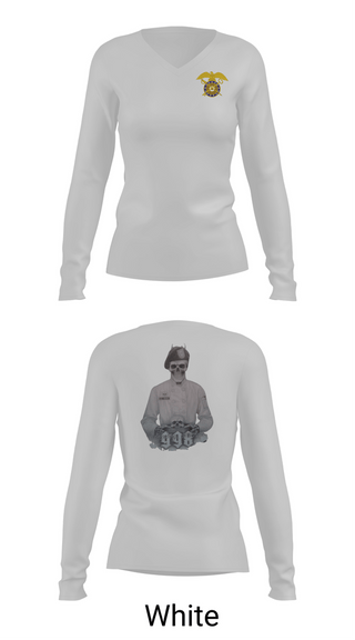 Womens Long Sleeve Vneck Shirt, 998th FFT, Army, Teamtime, Team time, sublimation, custom sports apparel, team uniforms, spirit wear, spiritwear, sports uniforms, custom shirts, team store, custom team store, fundraiser sports, apparel fundraiser