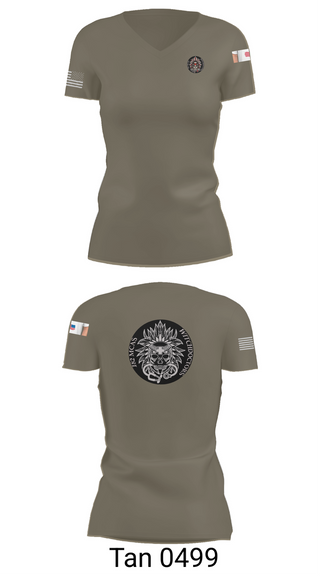 Womens Short Sleeve Vneck Shirt, , Army, Teamtime, Team time, sublimation, custom sports apparel, team uniforms, spirit wear, spiritwear, sports uniforms, custom shirts, team store, custom team store, fundraiser sports, apparel fundraiser