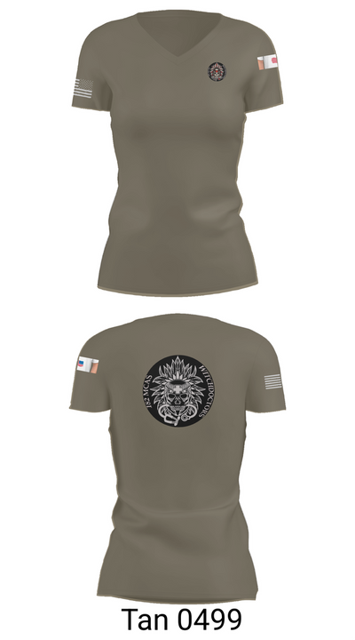 182nd MCAS 47053767 Women's Short Sleeve V-neck Shirt - 68