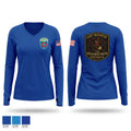 East Manatee Women's Long Sleeve V-neck Shirt - 1