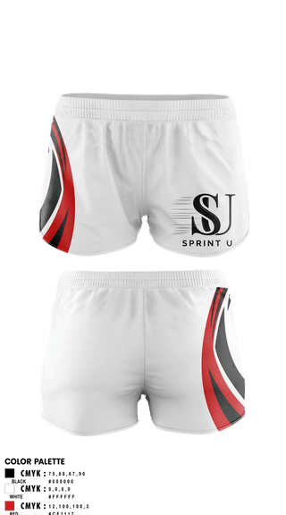 Womens Shorts, Sprint U, Track & Field, Teamtime, Team time, sublimation, custom sports apparel, team uniforms, spirit wear, spiritwear, sports uniforms, custom shirts, team store, custom team store, fundraiser sports, apparel fundraiser