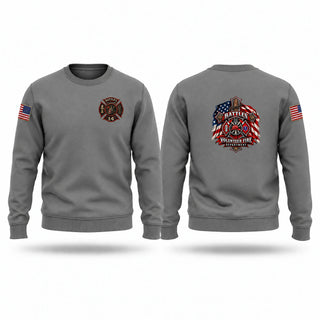 Crew Neck Sweatshirt, Battles Fire Department, Fire Department, Teamtime, Team time, sublimation, custom sports apparel, team uniforms, spirit wear, spiritwear, sports uniforms, custom shirts, team store, custom team store, fundraiser sports, apparel fundraiser