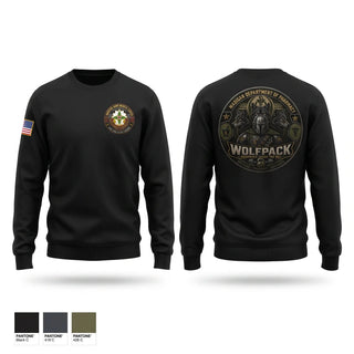 Crew Neck Sweatshirt, Madigan Pharmacy Wolfpack, Army, Teamtime, Team time, sublimation, custom sports apparel, team uniforms, spirit wear, spiritwear, sports uniforms, custom shirts, team store, custom team store, fundraiser sports, apparel fundraiser