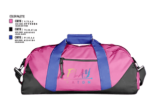 Duffle Bag, Play Baton, Cheer, Teamtime, Team time, sublimation, custom sports apparel, team uniforms, spirit wear, spiritwear, sports uniforms, custom shirts, team store, custom team store, fundraiser sports, apparel fundraiser