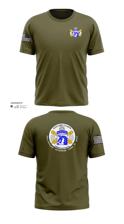 XVIII Airborne Corps G34 FIRES 87629681 Short Sleeve Performance Shirt - 30