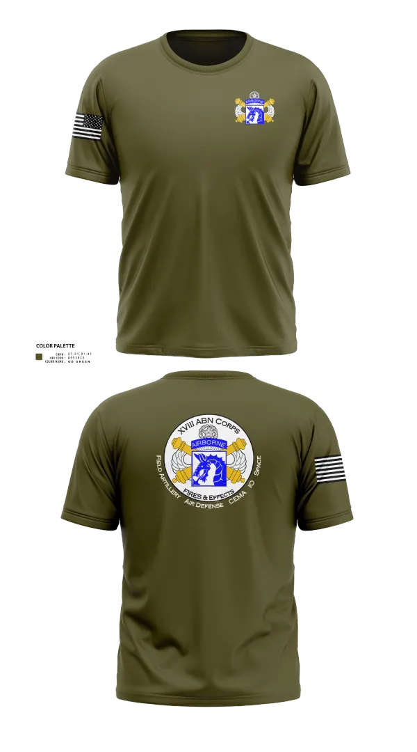 Short Sleeve Performance Shirt, XVIII Airborne Corps G34 FIRES, Army, Teamtime, Team time, sublimation, custom sports apparel, team uniforms, spirit wear, spiritwear, sports uniforms, custom shirts, team store, custom team store, fundraiser sports, apparel fundraiser