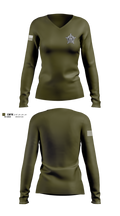 Hancock County Sheriff’s Office 26444043 Women's Long Sleeve V-neck Shirt - 1