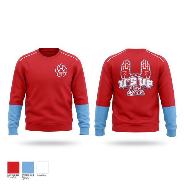 Crew Neck Sweatshirt, USJ Bruins, Spirit Store, Teamtime, Team time, sublimation, custom sports apparel, team uniforms, spirit wear, spiritwear, sports uniforms, custom shirts, team store, custom team store, fundraiser sports, apparel fundraiser