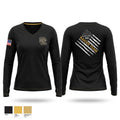 Goose Creek high school JROTC Women's Long Sleeve V-neck Shirt - 1