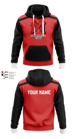 Hoodie, Madison Panthers Tennis, Tennis, Teamtime, Team time, sublimation, custom sports apparel, team uniforms, spirit wear, spiritwear, sports uniforms, custom shirts, team store, custom team store, fundraiser sports, apparel fundraiser
