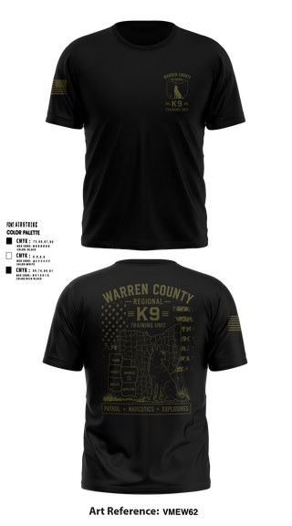 Short Sleeve Performance Shirt, Warren County Sheriff’s Office K-9, Police, Teamtime, Team time, sublimation, custom sports apparel, team uniforms, spirit wear, spiritwear, sports uniforms, custom shirts, team store, custom team store, fundraiser sports, apparel fundraiser