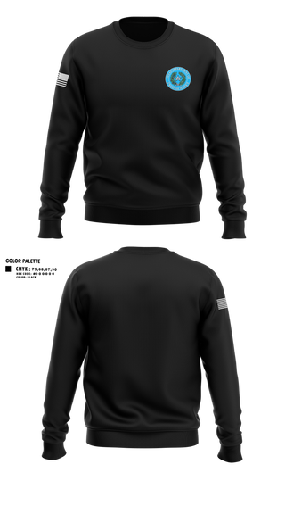 Crew Neck Sweatshirt, Gary Job Corps, Police, Teamtime, Team time, sublimation, custom sports apparel, team uniforms, spirit wear, spiritwear, sports uniforms, custom shirts, team store, custom team store, fundraiser sports, apparel fundraiser