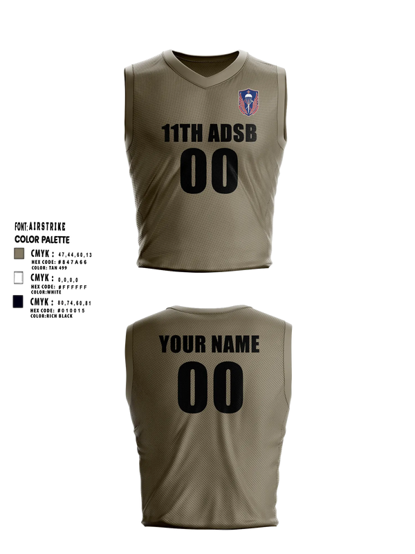 Mens Basketball Jersey, 11th ADSB, Army, Teamtime, Team time, sublimation, custom sports apparel, team uniforms, spirit wear, spiritwear, sports uniforms, custom shirts, team store, custom team store, fundraiser sports, apparel fundraiser