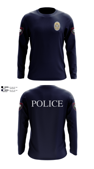 Long Sleeve Performance Shirt, LACY LAKEVIEW POLICE, Police, Teamtime, Team time, sublimation, custom sports apparel, team uniforms, spirit wear, spiritwear, sports uniforms, custom shirts, team store, custom team store, fundraiser sports, apparel fundraiser