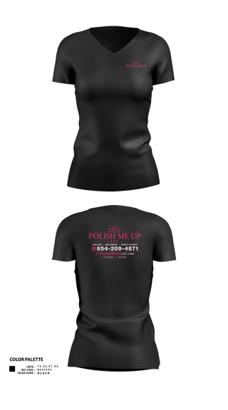 Womens Short Sleeve Vneck Shirt, Polish Me Up LLC, Fire Department, Teamtime, Team time, sublimation, custom sports apparel, team uniforms, spirit wear, spiritwear, sports uniforms, custom shirts, team store, custom team store, fundraiser sports, apparel fundraiser