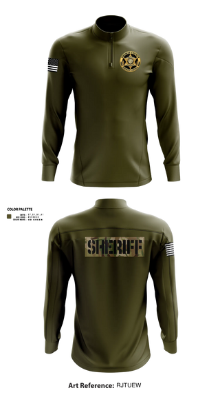 Quarter Zip Jacket, Thomas county sheriff's office, Police, Teamtime, Team time, sublimation, custom sports apparel, team uniforms, spirit wear, spiritwear, sports uniforms, custom shirts, team store, custom team store, fundraiser sports, apparel fundraiser