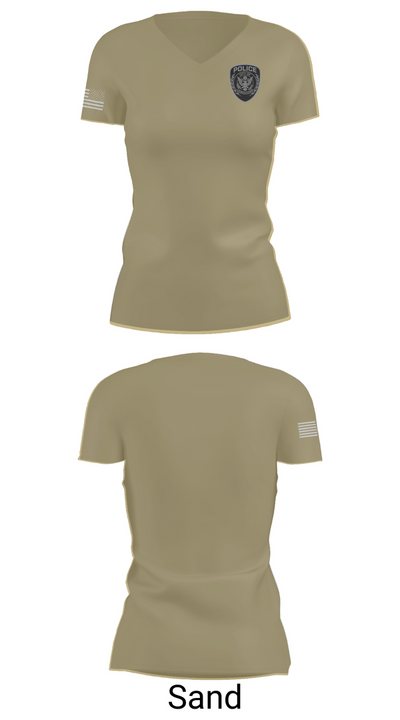 Jamestown Police 59981671 Women's Short Sleeve V-neck Shirt - 84