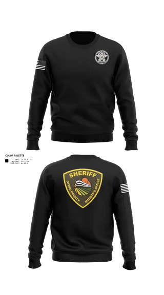 Crew Neck Sweatshirt, Otero County Sheriffs Office, Police, Teamtime, Team time, sublimation, custom sports apparel, team uniforms, spirit wear, spiritwear, sports uniforms, custom shirts, team store, custom team store, fundraiser sports, apparel fundraiser