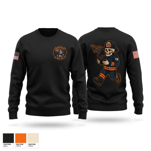 Crew Neck Sweatshirt, Gaston County Emergency Management and Fire Services, Fire Department, Teamtime, Team time, sublimation, custom sports apparel, team uniforms, spirit wear, spiritwear, sports uniforms, custom shirts, team store, custom team store, fundraiser sports, apparel fundraiser