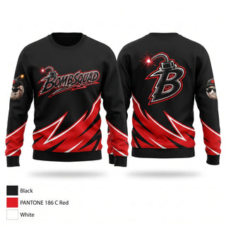 Crew Neck Sweatshirt, BombSquad, Baseball, Teamtime, Team time, sublimation, custom sports apparel, team uniforms, spirit wear, spiritwear, sports uniforms, custom shirts, team store, custom team store, fundraiser sports, apparel fundraiser