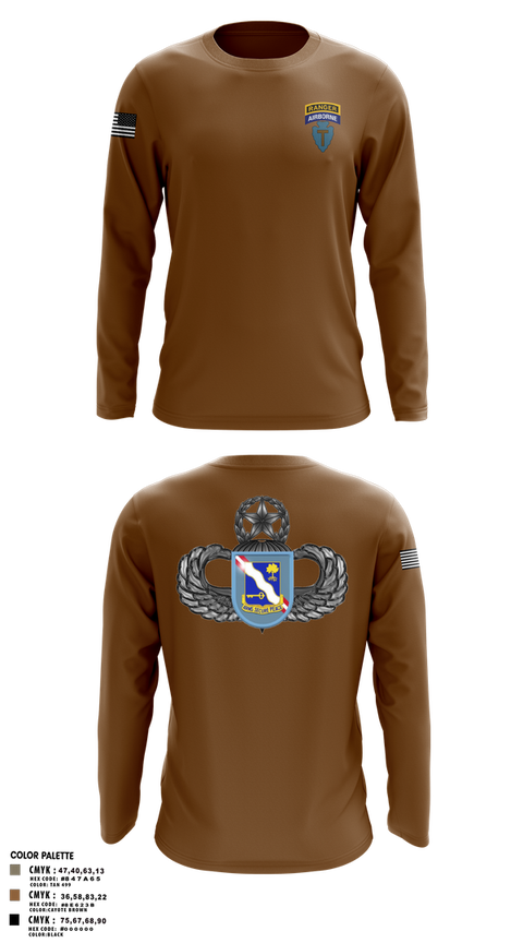 Long Sleeve Performance Shirt, 1-143rd airborne infantry regiment, , Teamtime, Team time, sublimation, custom sports apparel, team uniforms, spirit wear, spiritwear, sports uniforms, custom shirts, team store, custom team store, fundraiser sports, apparel fundraiser