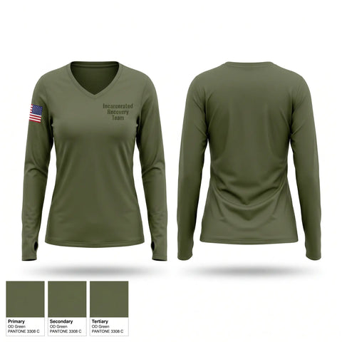 Womens Long Sleeve Vneck Shirt, , Police, Teamtime, Team time, sublimation, custom sports apparel, team uniforms, spirit wear, spiritwear, sports uniforms, custom shirts, team store, custom team store, fundraiser sports, apparel fundraiser