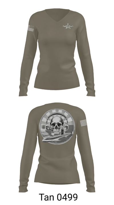 Sonar 48657702 Women's Long Sleeve V-neck Shirt - 73